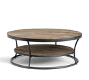 Four Hands Bartlett Round Metal and Reclaimed Coffee Table