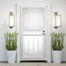 Arbor White Recessed Mount All Season Security Door