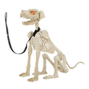 Skeleton Dog with Light Up Eyes, 4ft Height, Halloween