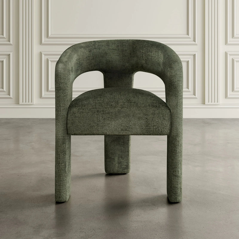 Modern Luxury Jacquard Fabric Upholstered Sculpture Armchair