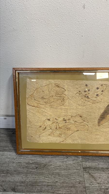 Framed Vintage Botanical Leaf Print