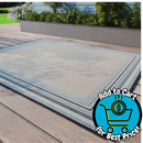 Allen + Roth with STAINMASTER 5-ft x 7-ft Blue Border Outdoor Border Area Rug