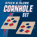 Cornhole Wooden, Stick & Slide,