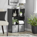 Mainstays 6-Cube Storage Organizer, Black