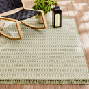 Better Homes & Gardens 5' x 7' Green Tassel Outdoor Rug