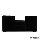 Bespoke Custom Luxury Black Tufted Chaise Bench