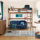 Mainstays Kids Washable Striped Area Rug, Blue and Green, 5' x 7'ft