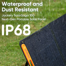 Jackery SolarSaga 100W 24-in x 21-in x 1-in 100-Watt Portable Solar Panel