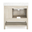 Style Selections Holly 36-in Latte Brown Undermount Single Sink Bathroom Vanity with White Engineered Stone Top