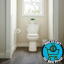 American Standard Mainstream White Elongated Chair height 12-in Rough-In WaterSense 1.28 GPF Soft Close 2-piece Toilet