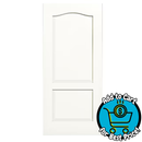 RELIABILT 32-in x 80-in Primed 2-panel Textured Hollow core Primed Interior Slab Door