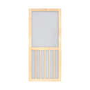 Screen Tight 5 Bar Universal reversible 36-in W x 80-in H x 1-in T Natural Single Hinged Wood Screen door