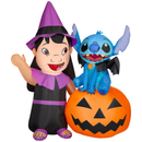 Disney Lilo and Stitch Pumpkin Halloween Inflatable Decoration - 6 Feet
