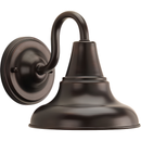 Progress Lighting District 1 -Light 8.25-in H Antique Bronze Hardwired Outdoor Wall Light