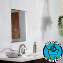 Project Source 16-in x 20-in Surface/Recessed Mount Frameless Mirrored Rectangle Medicine Cabinet