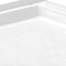 36 x 36 Swanstone Corner Shower Pan with Center Drain in White