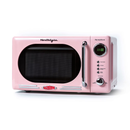 Nostalgia Retro Microwave Oven, 700W Compact Countertop, Pink