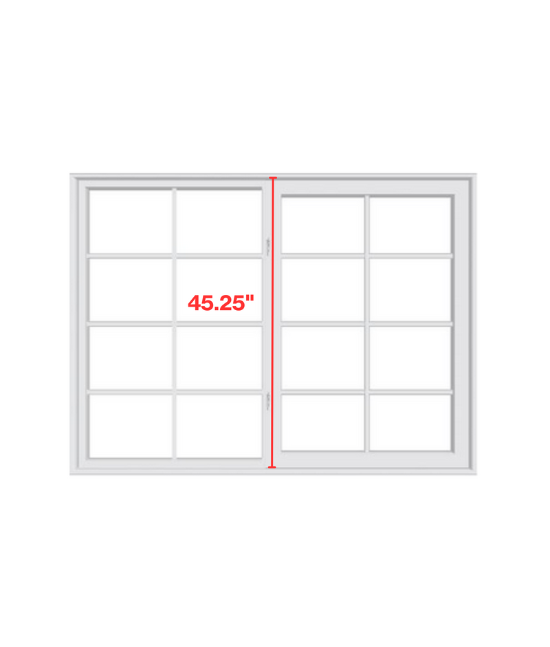 Pella 250 Series Vinyl Sliding Window with Grilles Vent Right with Screen (White)