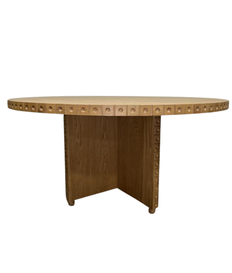 Edda Round Dining Table by Lulu and Georgia