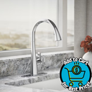 KOHLER Anessia Polished Chrome Single Handle Deck-mount Touchless Pull-down Kitchen Faucet with Sprayer (Includes Deck Plate)