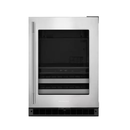 KitchenAid Beverage Center with Glass Door and Metal-Front Racks