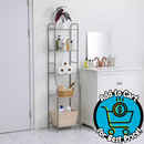 Mainstays Steel 5-Shelf Bathroom Storage Tower with Satin Nickel Finish