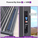 PURPLE LEAF Caesar Solar Louvered Pergola with LED Strip Lights and Control Panel Aluminum Outdoor Pergola with Adjustable Roof
