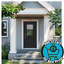 RELIABILT 32-in x 80-in x 4-9/16-in Steel Right-hand inswing Primed Front Door Blinds Included