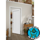 RELIABILT 32-in x 80-in Primed Solid Core Right Hand Pine Wood  interior Door