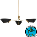 Troy Lighting Sacramento 43" Chandelier | Patina Brass with Soft Black Finish