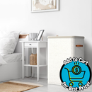 2-Compartment Laundry Basket with Removable Laundry Bag
