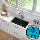 Kraus Quarza Undermount 31.5-in x 17-in Granite Single bowl Kitchen Sink