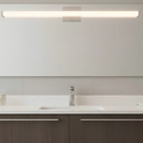 36"w 1-Light LED Round Linear Bath Vanity Light Brushed Nickel Finish - Brushed Nickel