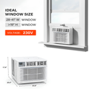 ROVSUN 18000 BTU 230V Window Air Conditioner