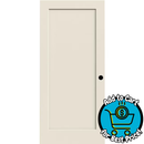 RELIABILT 24-in x 80-in Primed 1-panel Smooth Hollow core Primed Interior Slab Door with Lockset Bore
