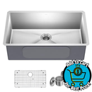 32" Undermount Single Bowl 16 Gauge Stainless Steel Kitchen Sink