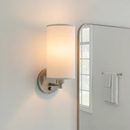 Korto 5-in W 1 -Light Brushed Nickel Transitional Hardwired Damp rated Wall Sconce