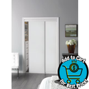 RELIABILT 60-in x 80-in White 1-panel Smooth Solid core Sliding Closet Doors