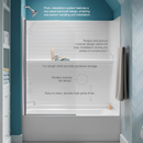 Sterling Traverse 60-in L x 32-in D x 60-in H White 4 -Piece Bathtub Wall Panel Kit