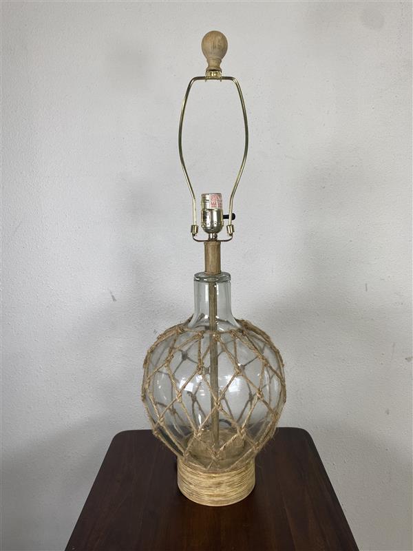 Seafarer's Glass Bottle Table Lamp Base *No Shade