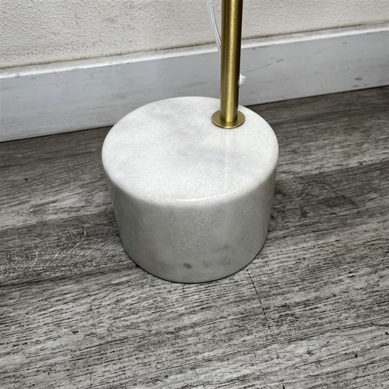 Gold Floor Lamp with Marble Base