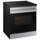 Samsung Bespoke 30-in 4 burners 6.3-cu ft Air Fry Convection Oven Single Induction Range ( Stainless steel )