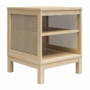 Mainstays Cane Side Table, Spring Pine