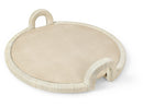 Palecek Bermuda Coastal Beige Faux Shagreen Serving Tray