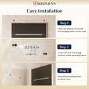 Keonjinn Bathroom Mirrors 24-in W x 36-in H Rectangle Brushed Nickel Framed Framed Wall Mirror