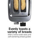 Hamilton Beach 2-Slice Bread and Bagel Toaster with Extra-Wide Slots
