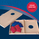 Cornhole Wooden, Stick & Slide,