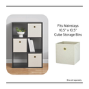 Mainstays 6-Cube Storage Organizer, Black