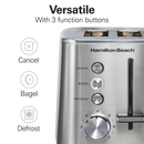 Hamilton Beach 2-Slice Bread and Bagel Toaster with Extra-Wide Slots