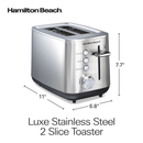 Hamilton Beach 2-Slice Bread and Bagel Toaster with Extra-Wide Slots